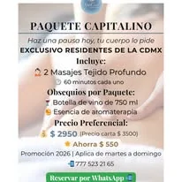 Paquete Capitalino SpaCiel