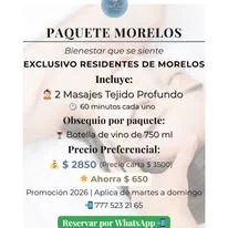 Paquete Morelos SpaCiel